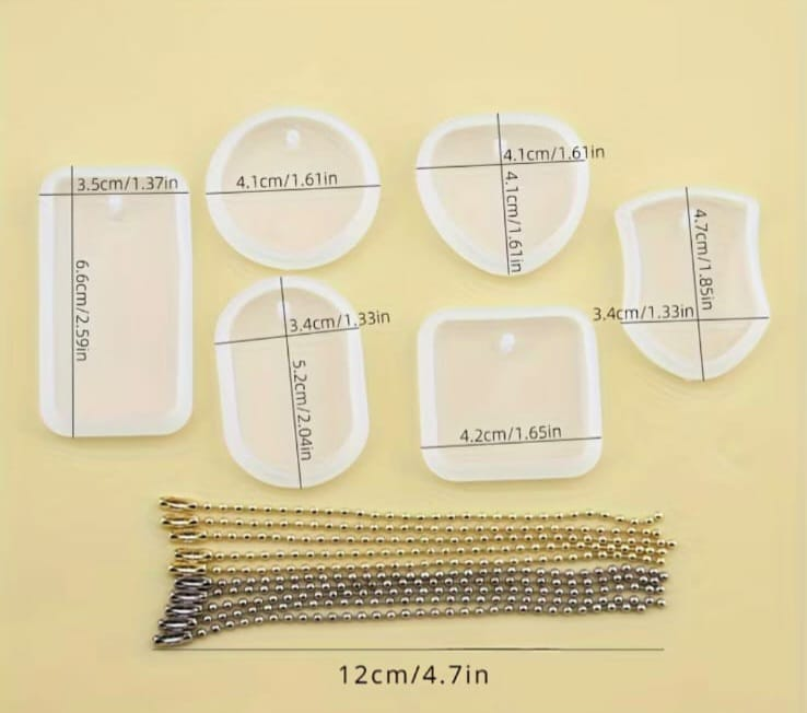 16pcs DIY Epoxy Resin Mold Set