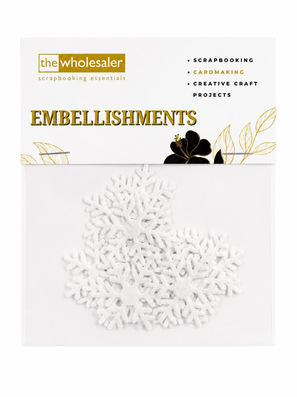 Embellishments Felt Fabric Snowflake