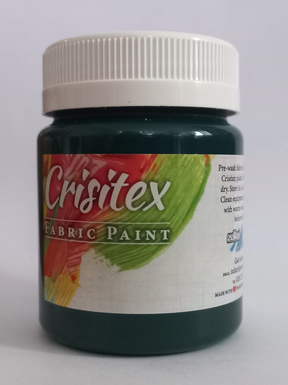 Crisitex Fabric Paint Emerald Green