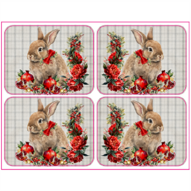 Festive Bottle Sticker Sheet A4