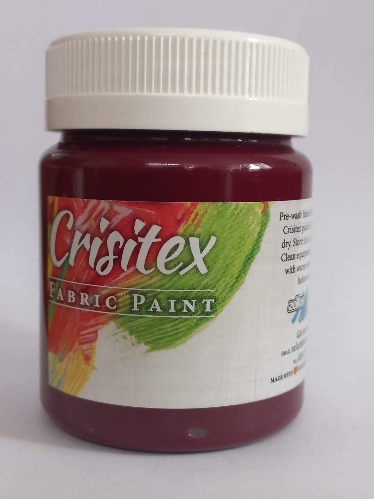 Crisitex Fabric Paint Maroon