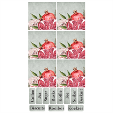 Mini Tear Resistant Deco Print Fruit (+/-10cm)