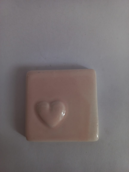 Mosaic Insert Pink Heart 50x50