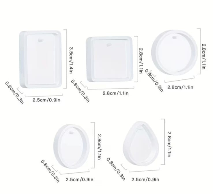 Resin Mold Pendant Tags