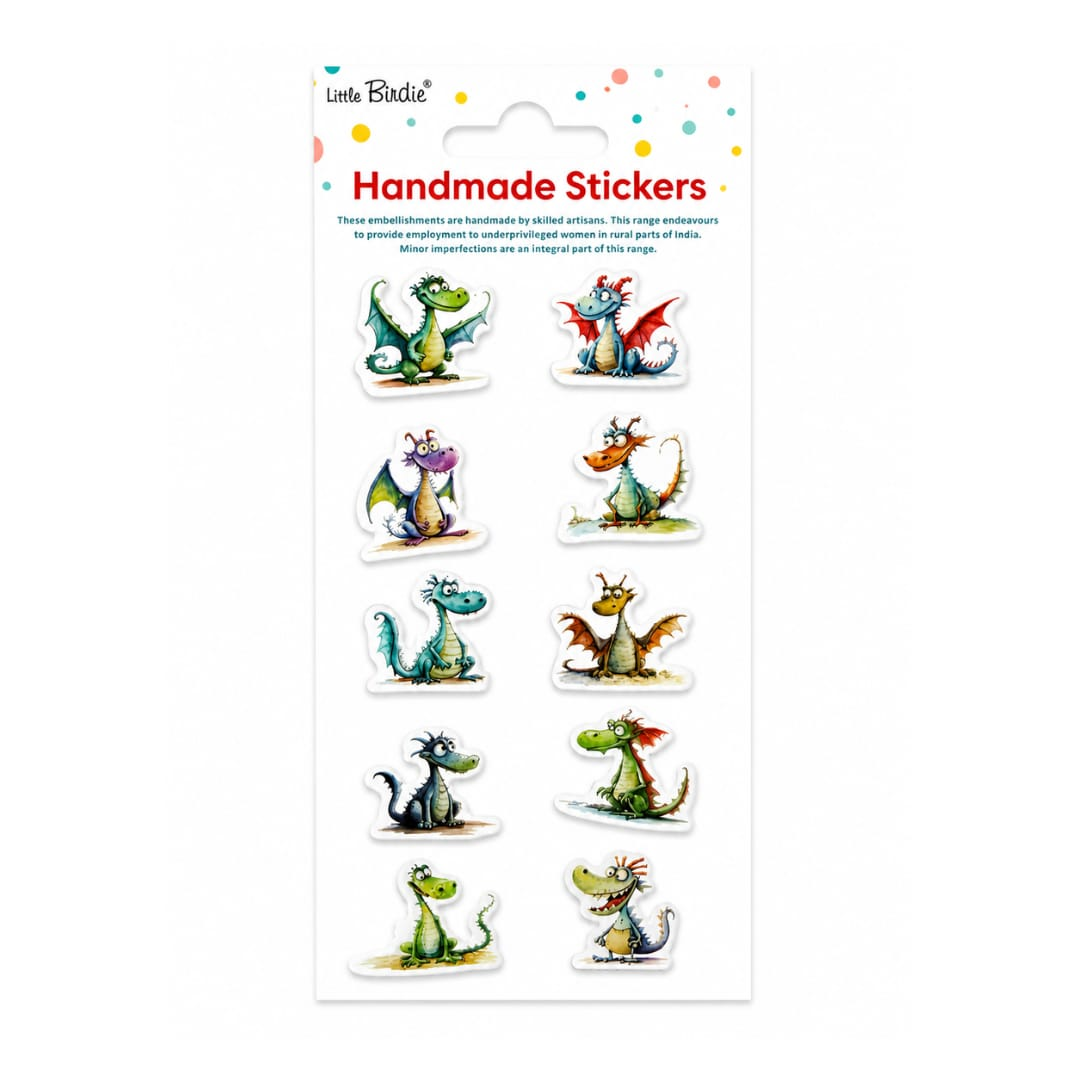 Resin Sticker Friendly Dragon