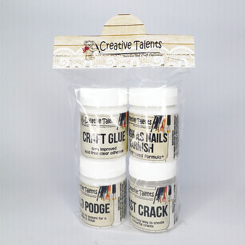 Crack/Podge/Glue/Varnish Sample Pack
