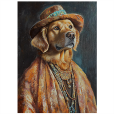 Tear Resistant Deco Print Music Star Golden Retriever