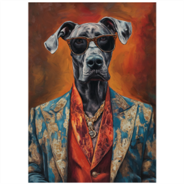 Tear Resistant Deco Print Music Star Great Dane