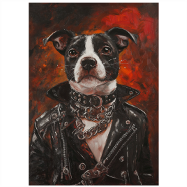 Tear Resistant Deco Print Music Star Jack Russell