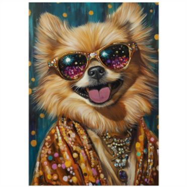 Tear Resistant Deco Print Music Star Pomeranian