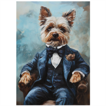 Tear Resistant Deco Print Music Star Yorkshire Terrier