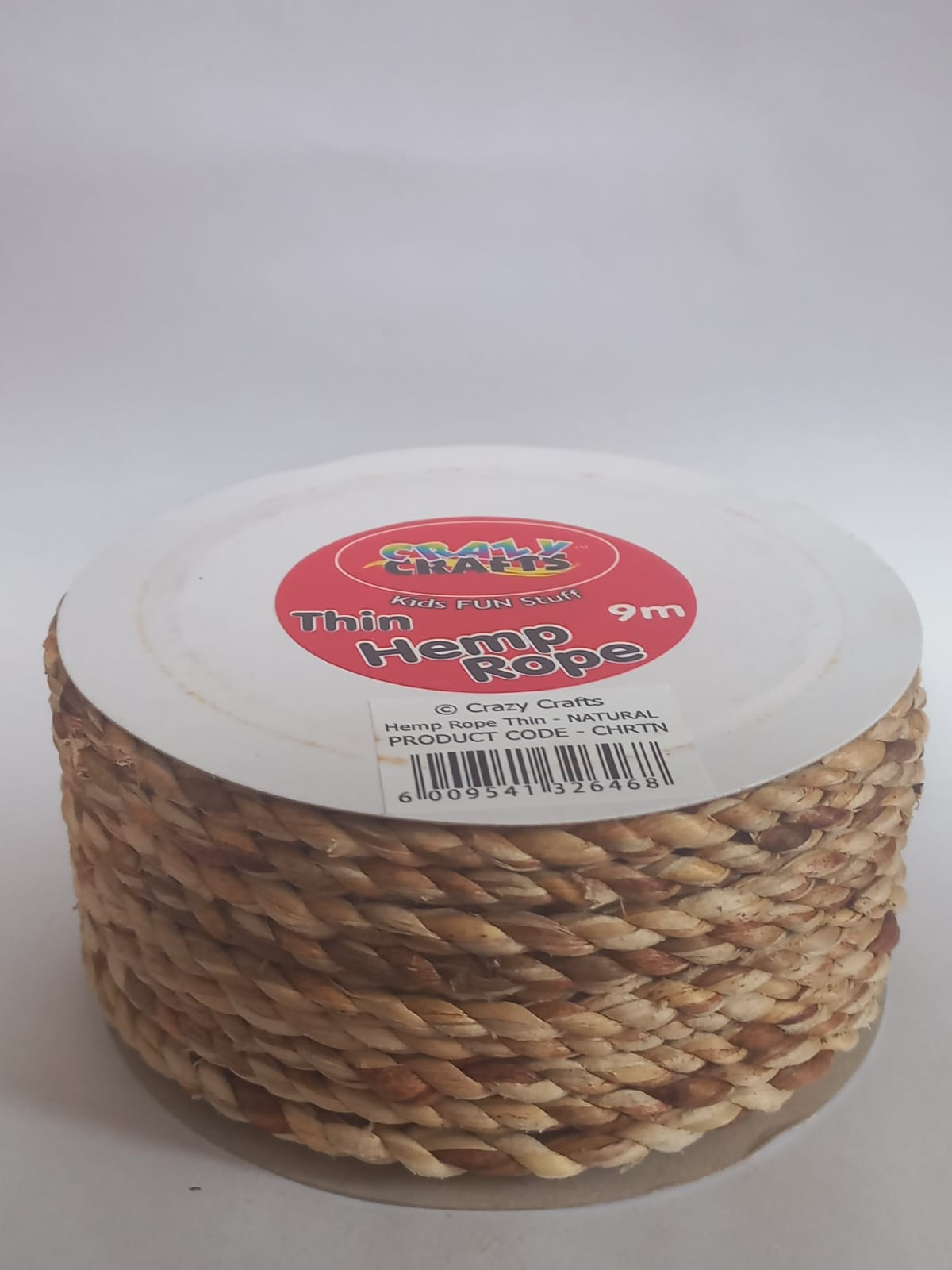Thin Hemp Rope Natural 9m