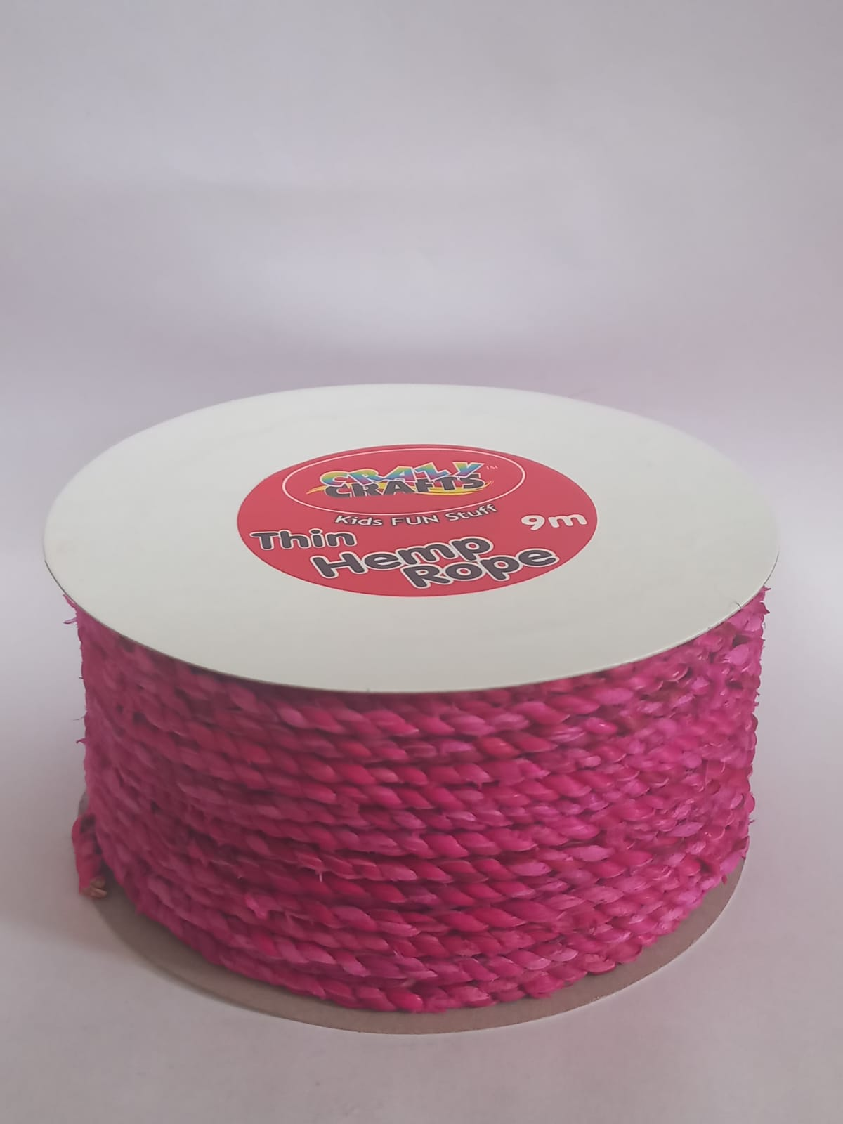 Thin Hemp Rope Pink 9m