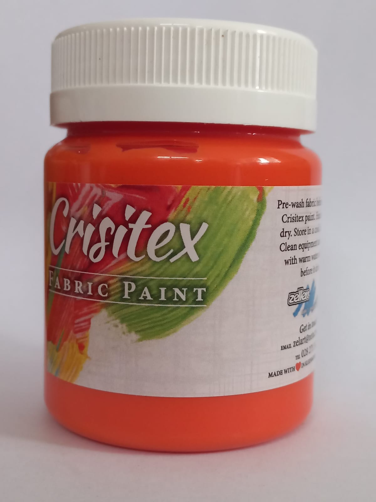 Crisitex Fabric Paint Transparent Orange