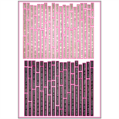 Typo Sticker Sheet A4