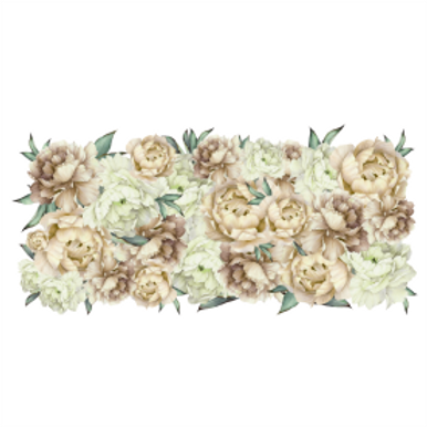 Vinyl Transfer Border Beige Bloom
