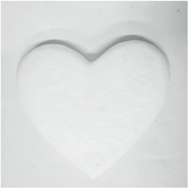 White Resin Heart