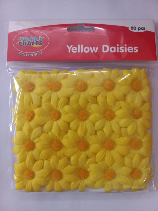White and Yellow Daisies 20pcs