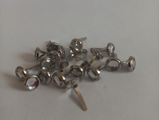 Brad Pins Clear White
