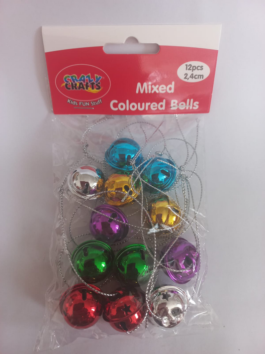 Colored Bells 2.4cm 12pcs