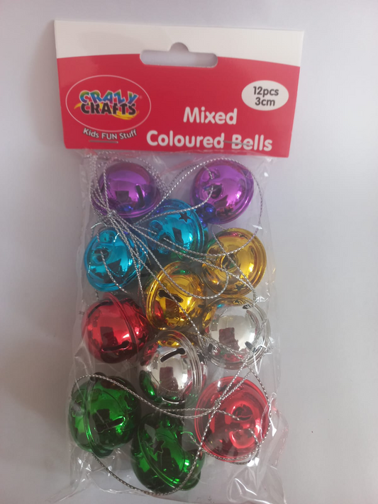 Colored Bells 3cm 12pcs