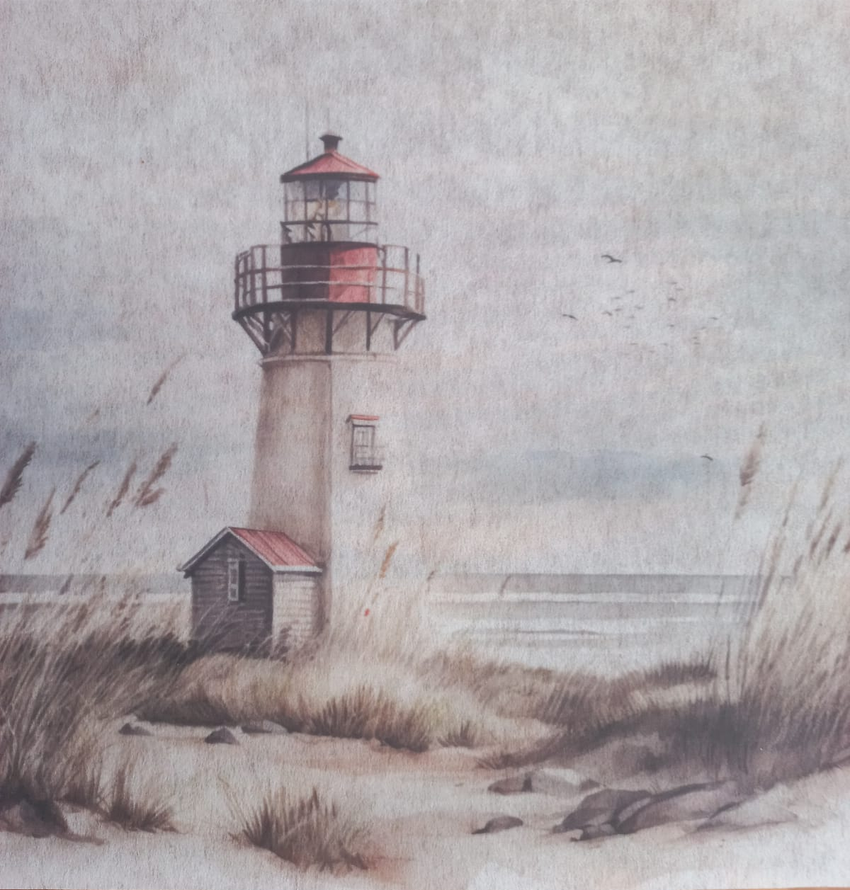 Deco Print-Coastal Light House