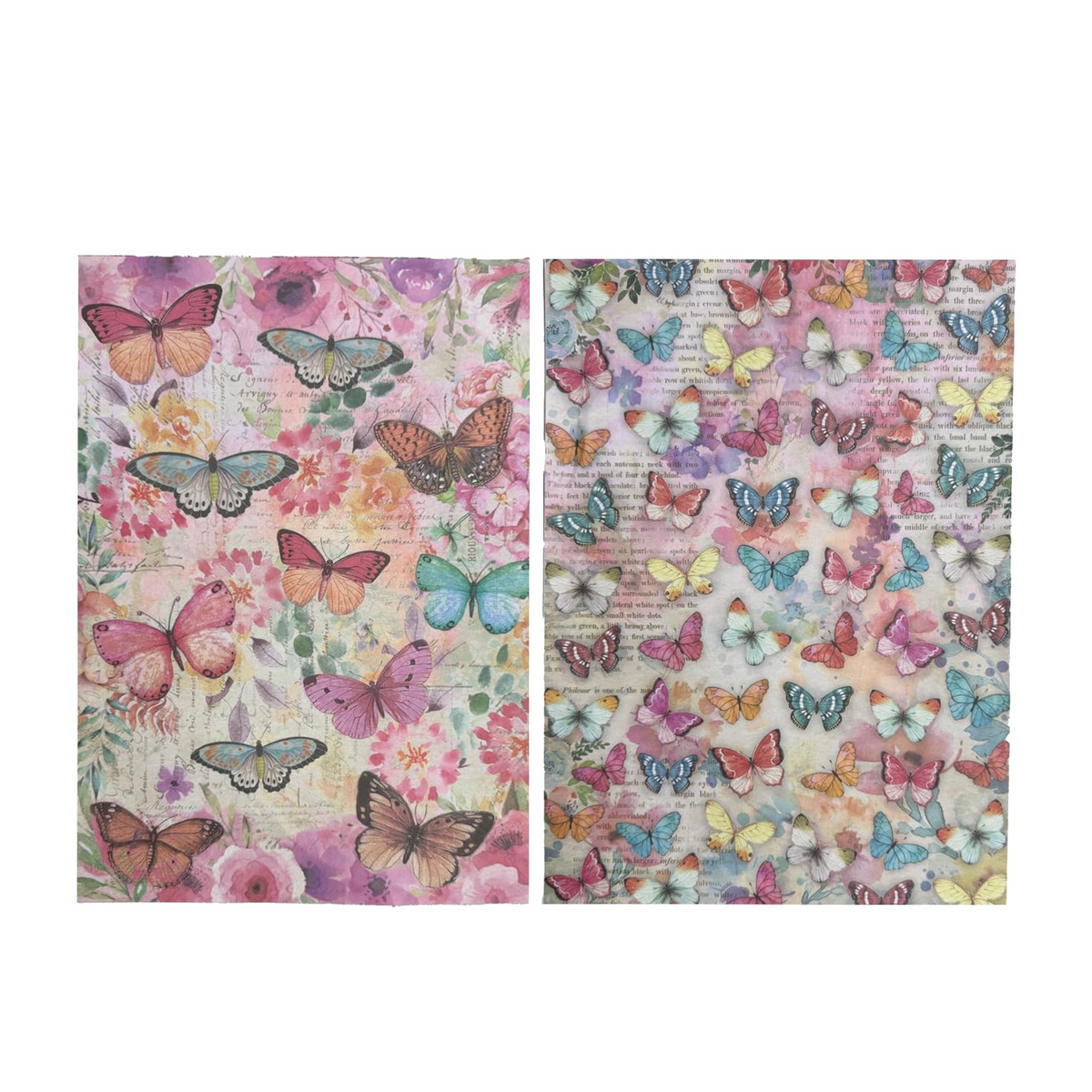 Decoupage Paper-Butterfly Flight A4 size 2 Sheets