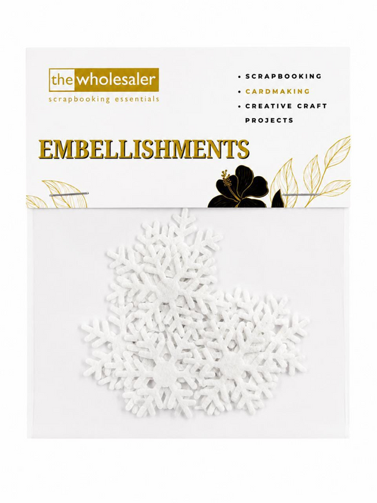 Embellishments Felt Fabric Snowflake