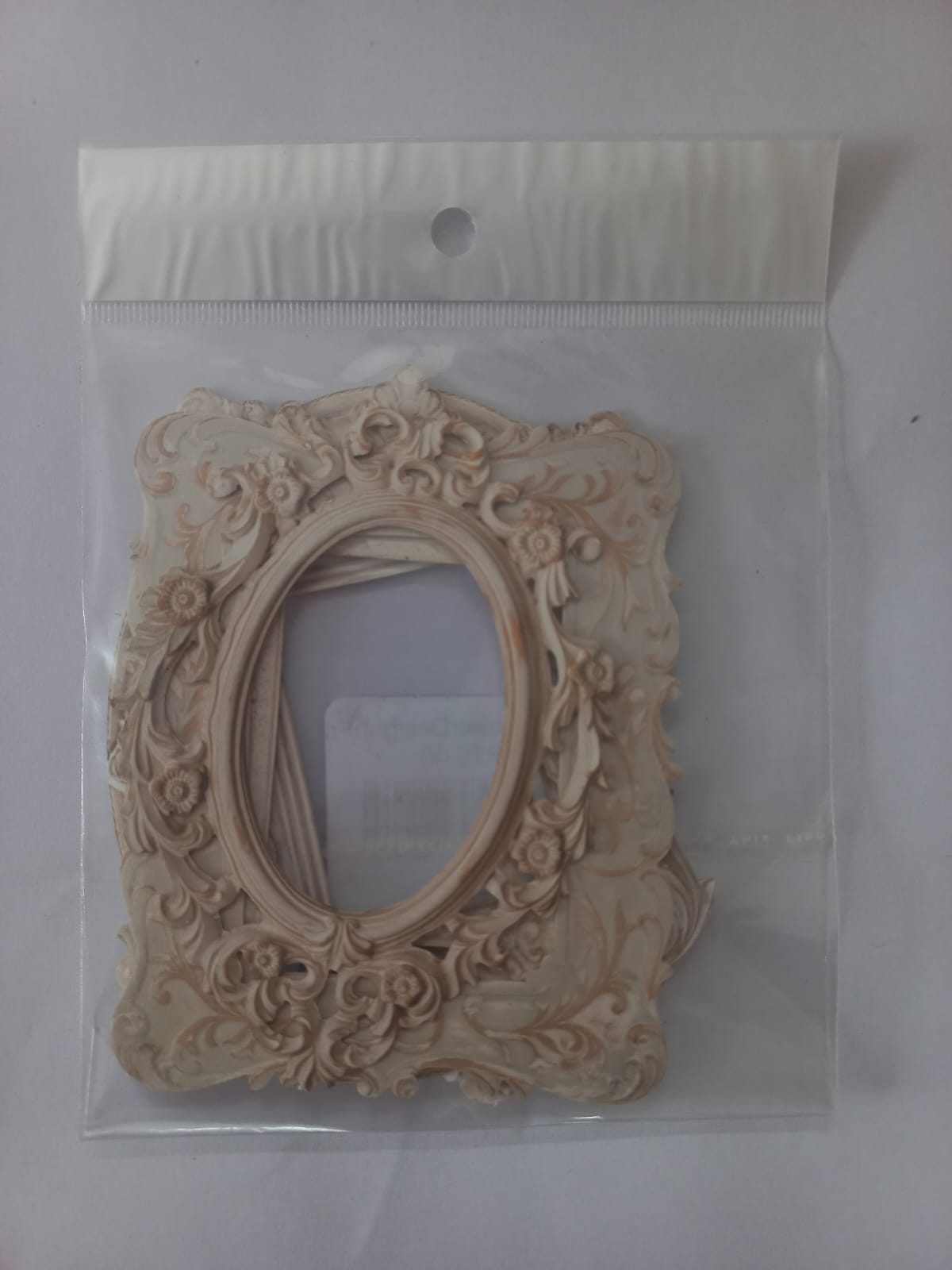 Embossed flower design frame stickers large