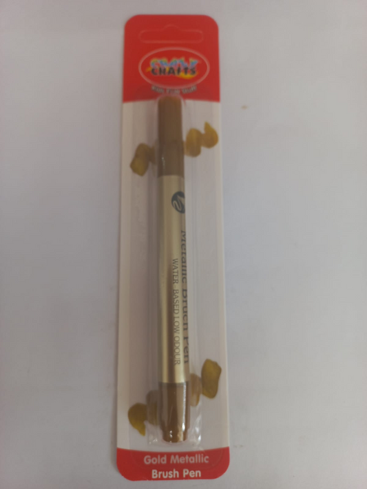 Gold Metallic Brush Pen