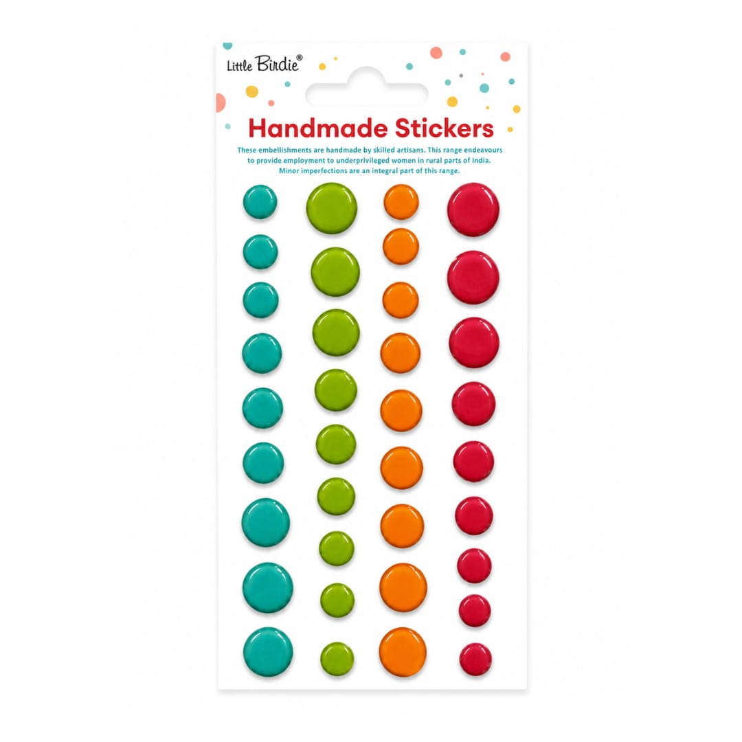Handmade Stickers Glassy Dot
