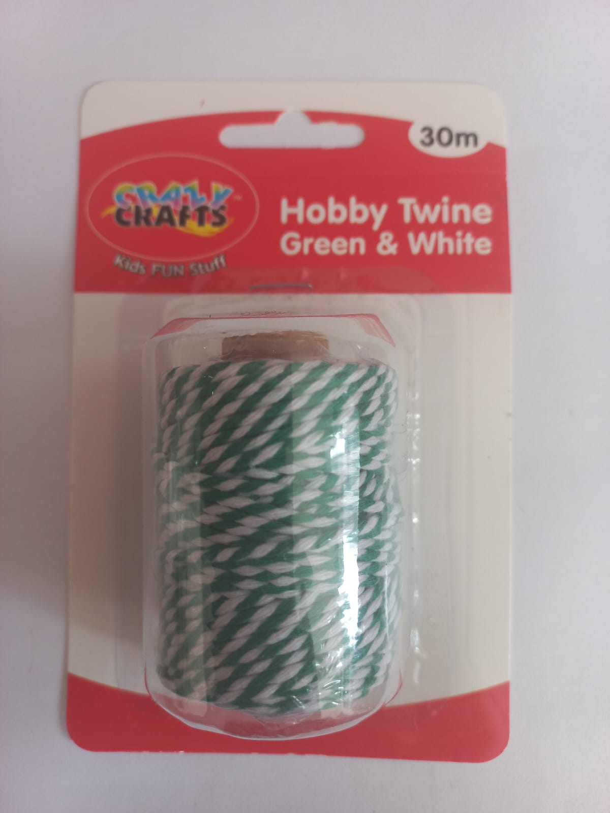 Hobby Twine Green & White 30m