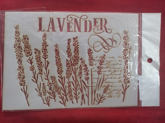 Lavender Stencil A5