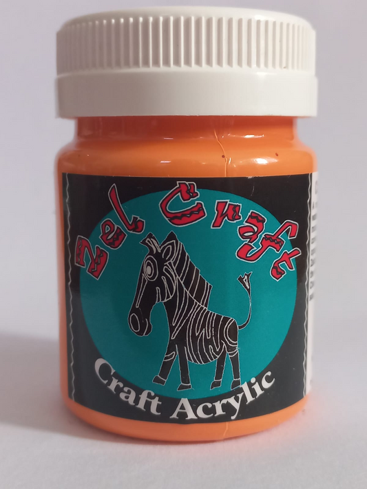 Craft Acrylic Paint Light Orange