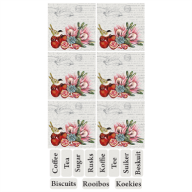Mini Tear Resistant Deco Print Flowers (+/-10cm)
