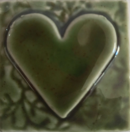 Mosaic Insert Olive Heart