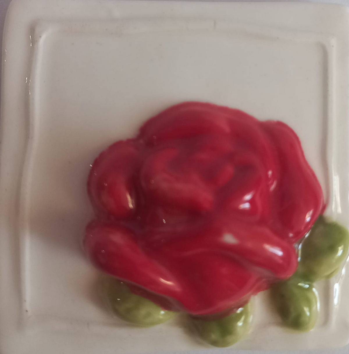 Mosaic Insert Red Rose