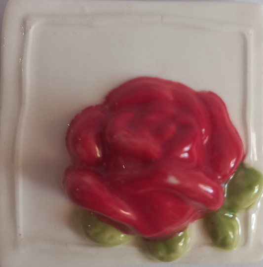 Mosaic Insert Red Rose