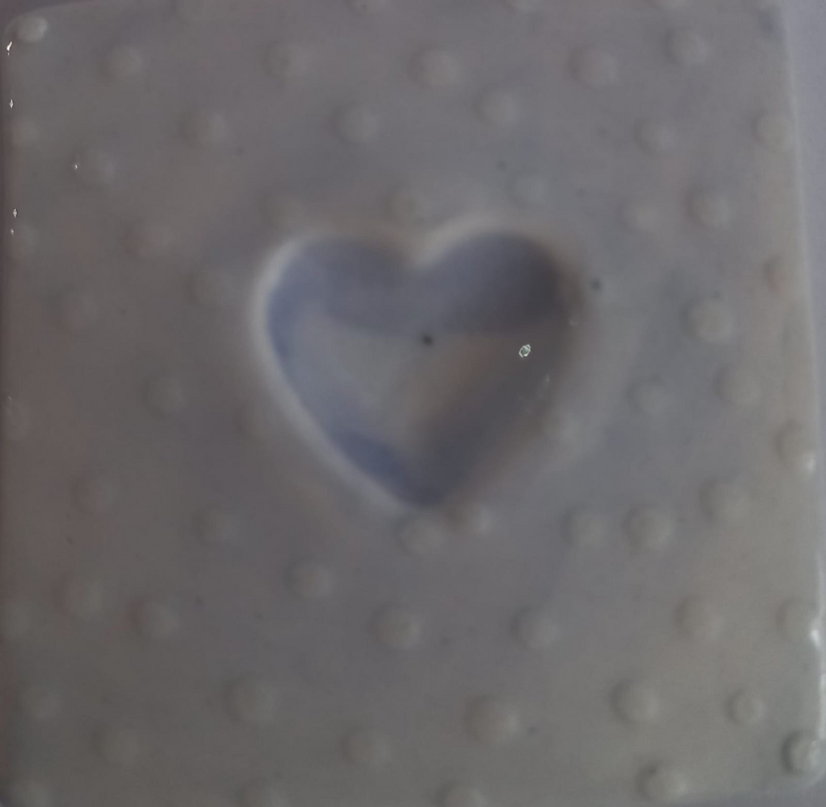 Mosaic Insert White Heart 50x50