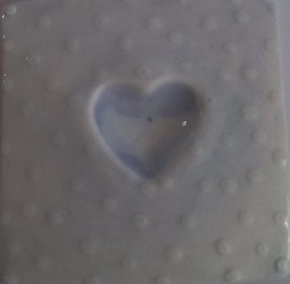 Mosaic Insert White Heart 50x50