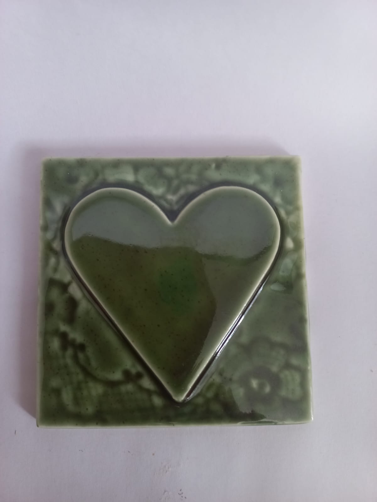 Mosaic Insert Olive Heart
