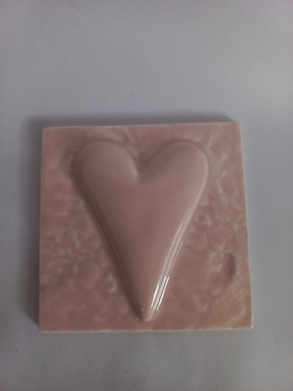 Mosaic Insert Pink Heart
