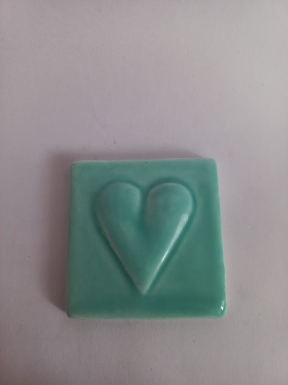 Mosaic Insert Turquoise Heart 50x50