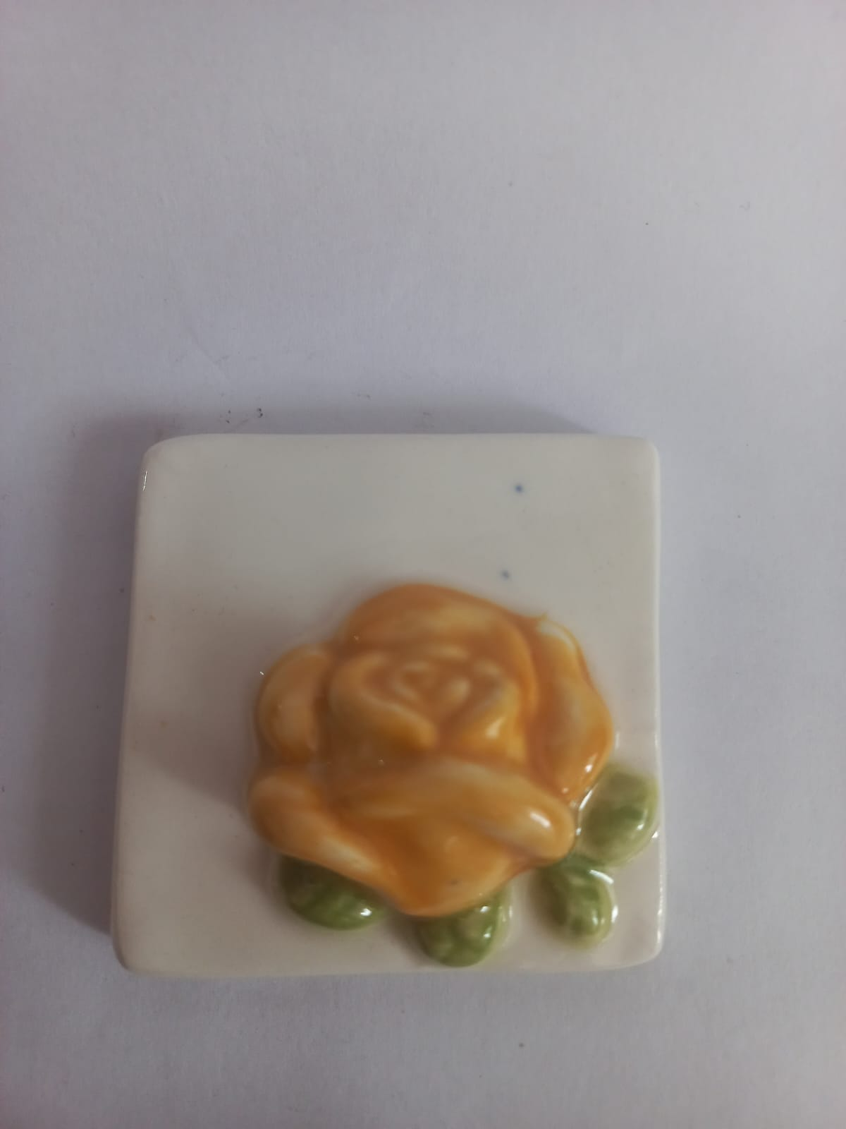 Mosaic Insert Yellow Rose 52x52