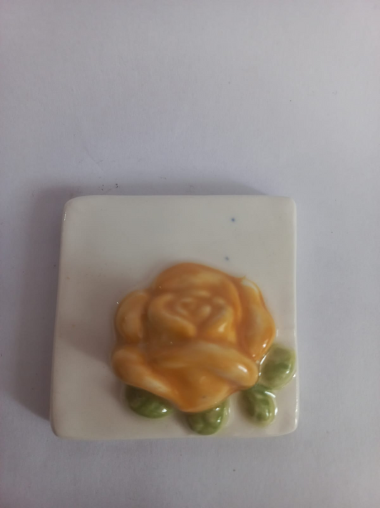 Mosaic Insert Yellow Rose 52x52