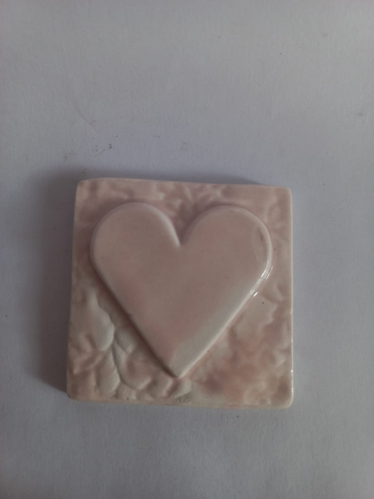 Mosaic Insert Pink Heart