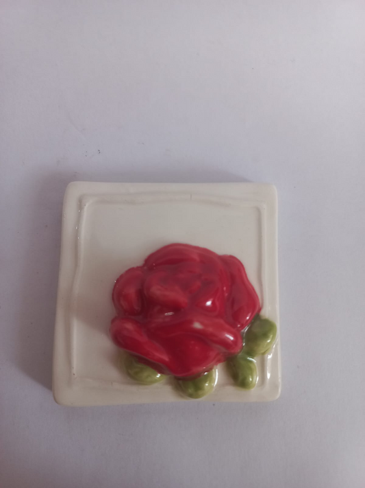 Mosaic Insert Red Rose