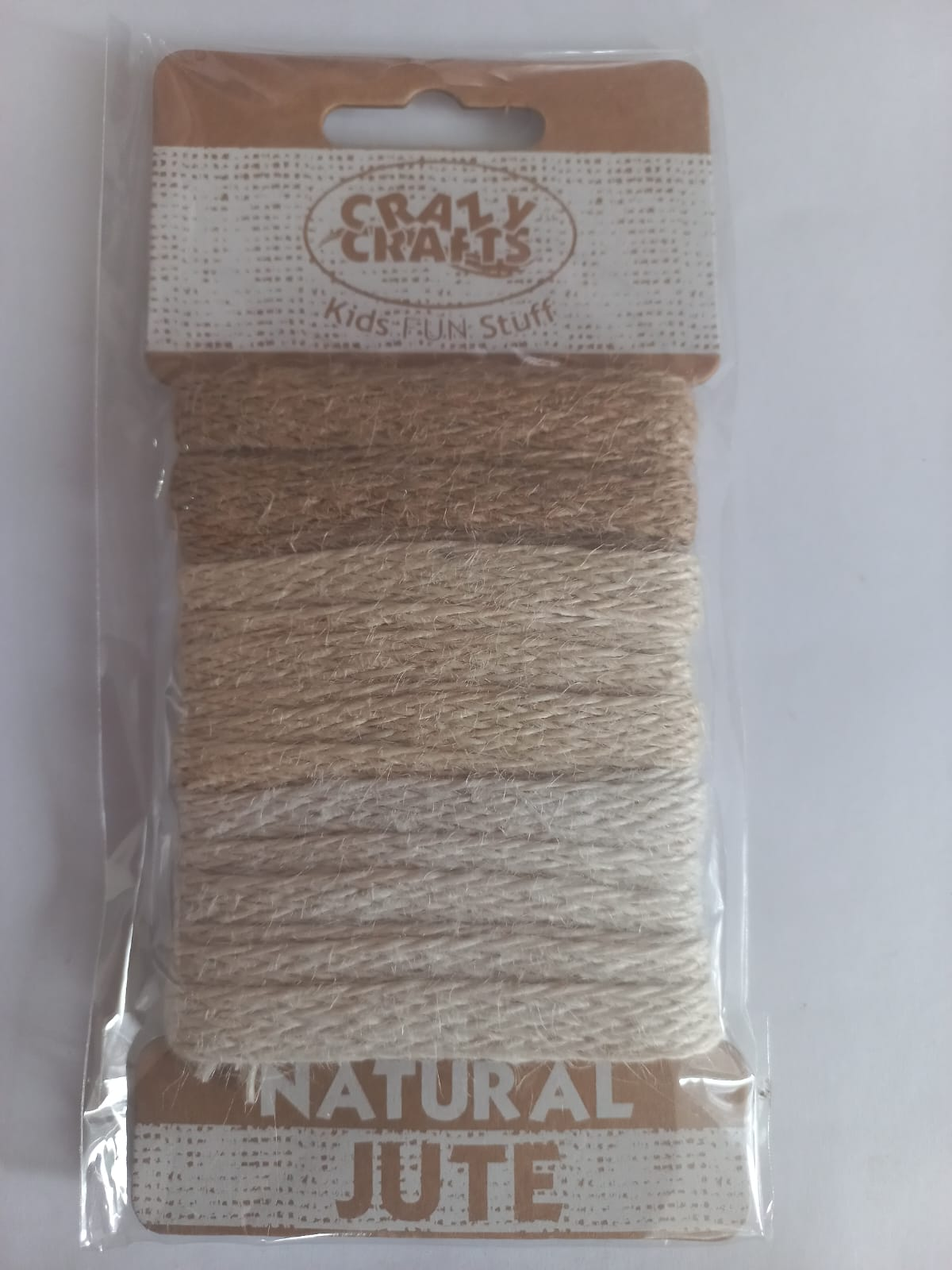 Natural, Ivory, White Woven Jute 10mm