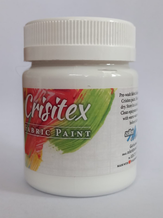 Crisitex Fabric Paint Opaque Thick White