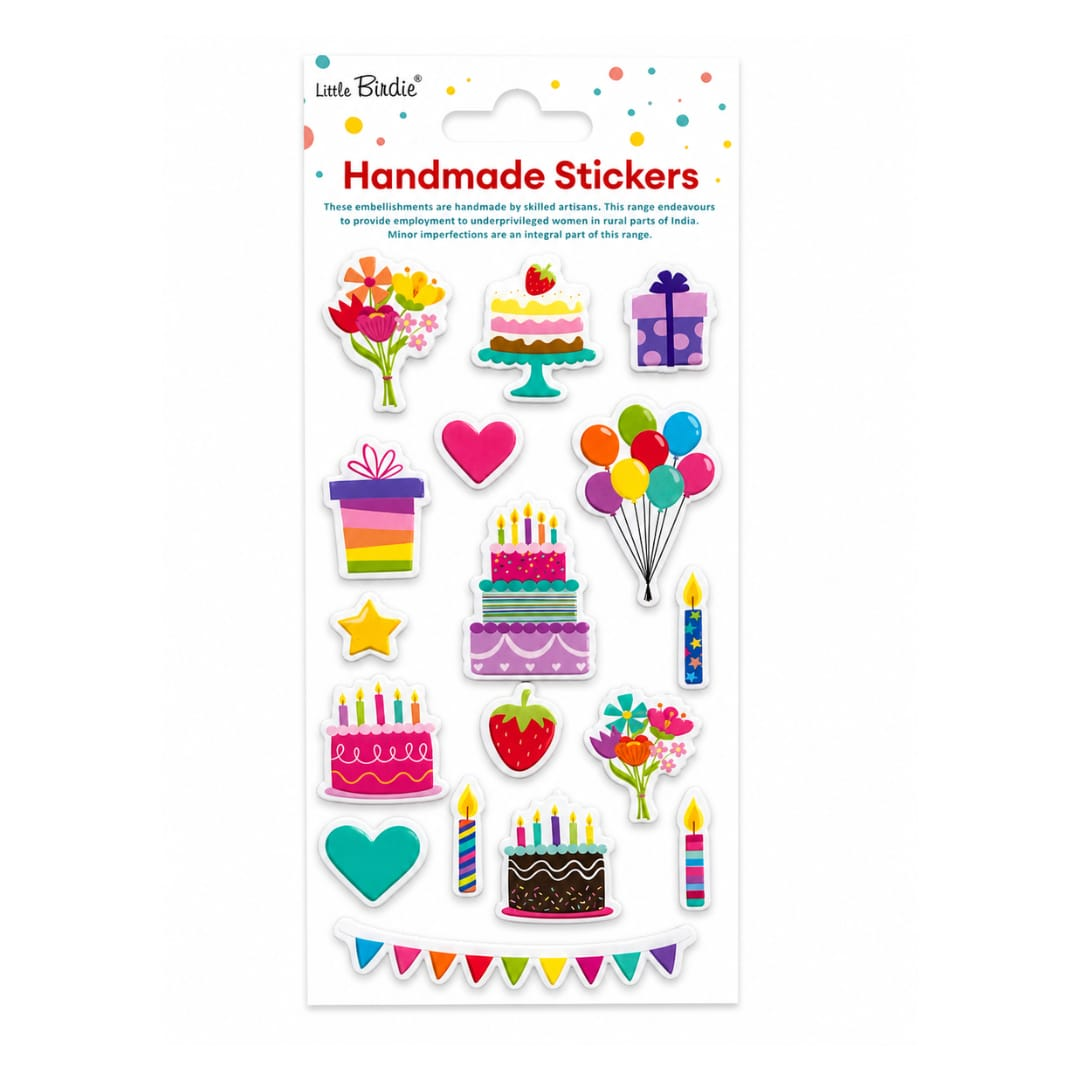 Resin Sticker Birthday Art